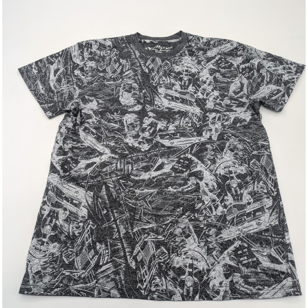 Knickerbocker Vintage Design Mens T Shirt Gray Size XL Abstract Pattern‎ Fun